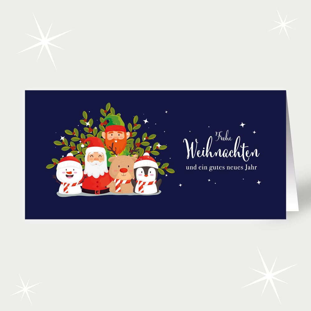 Lustiges Weihnachtsteam