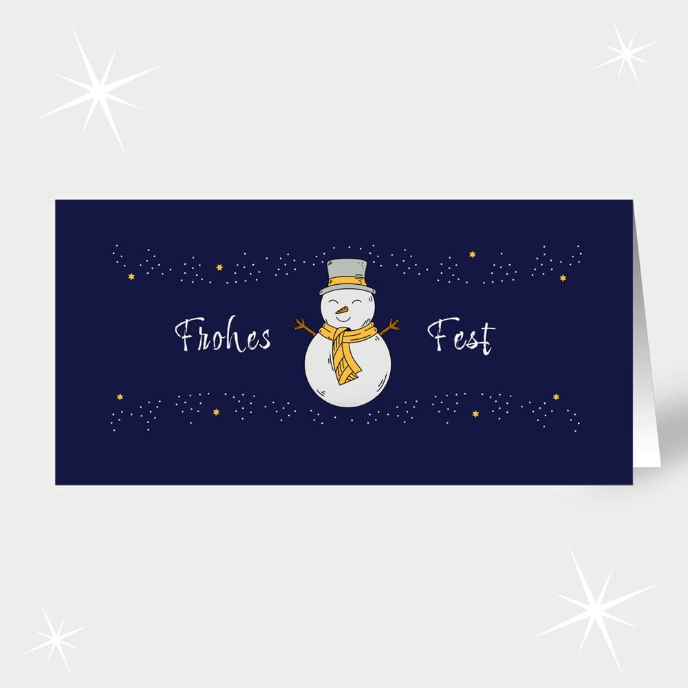 Liebevoller Schneemann