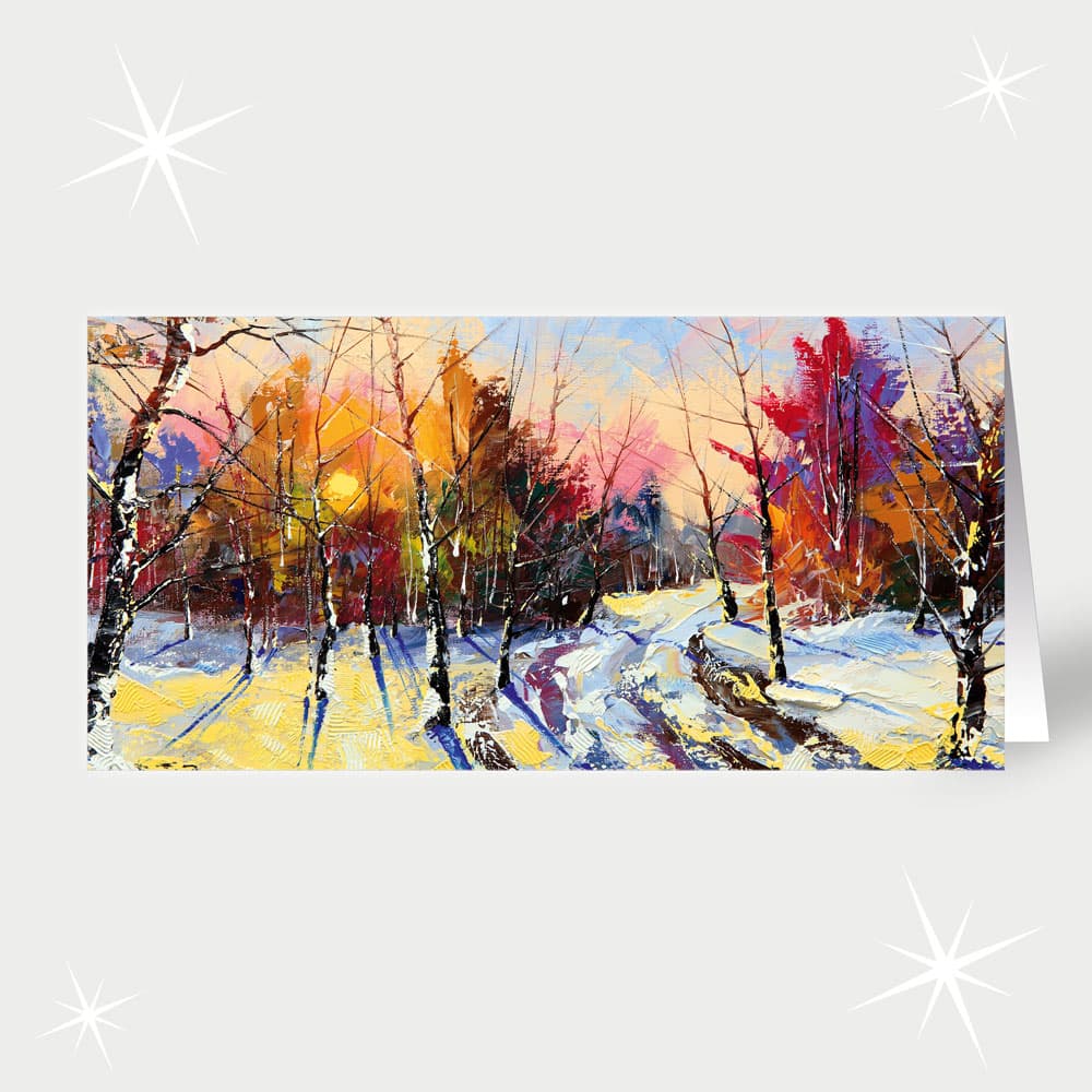 Moderne Winterlandschaft