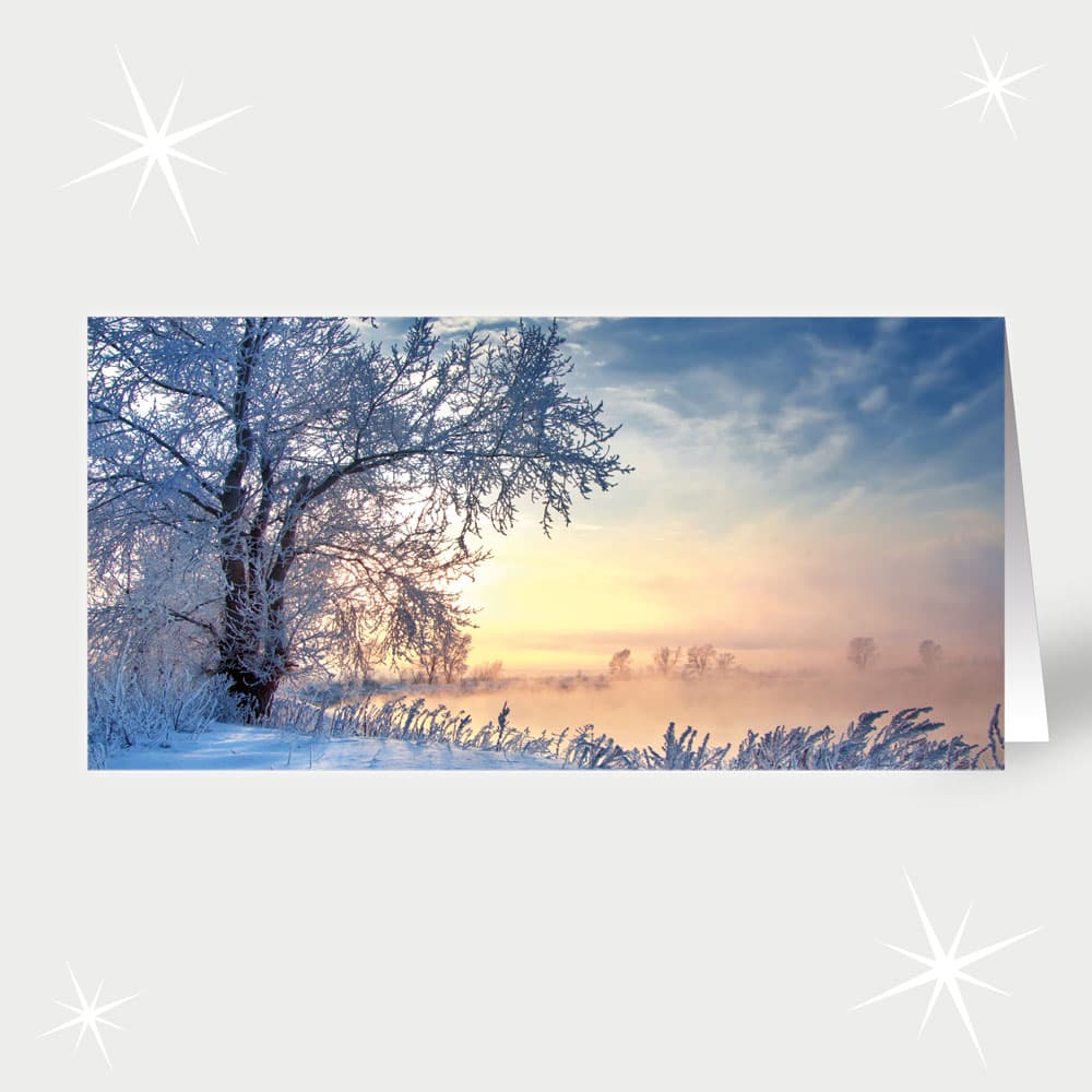Morgenrot im Winter