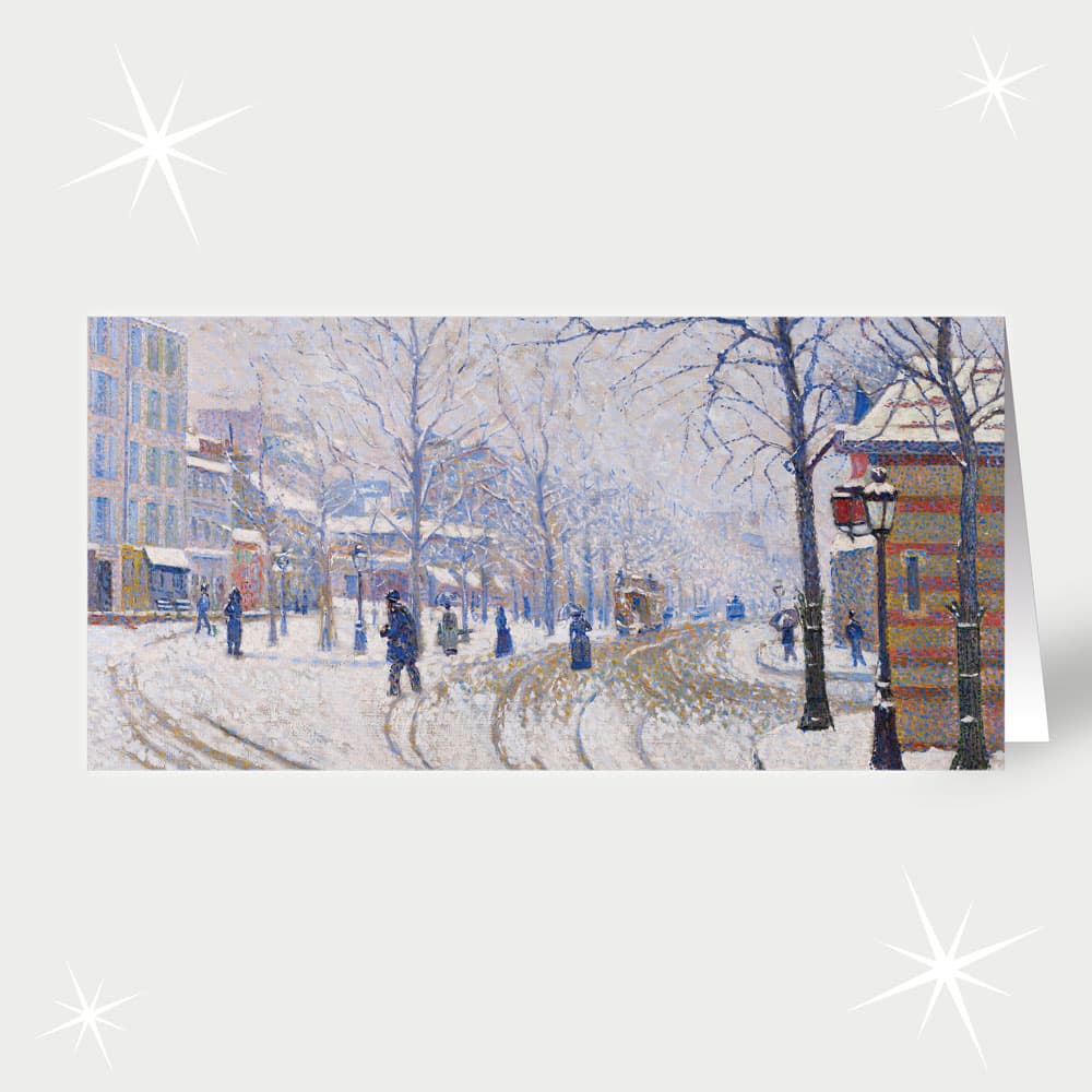 Snow, Boulevard de Clichy (Paris) - Paul Signac