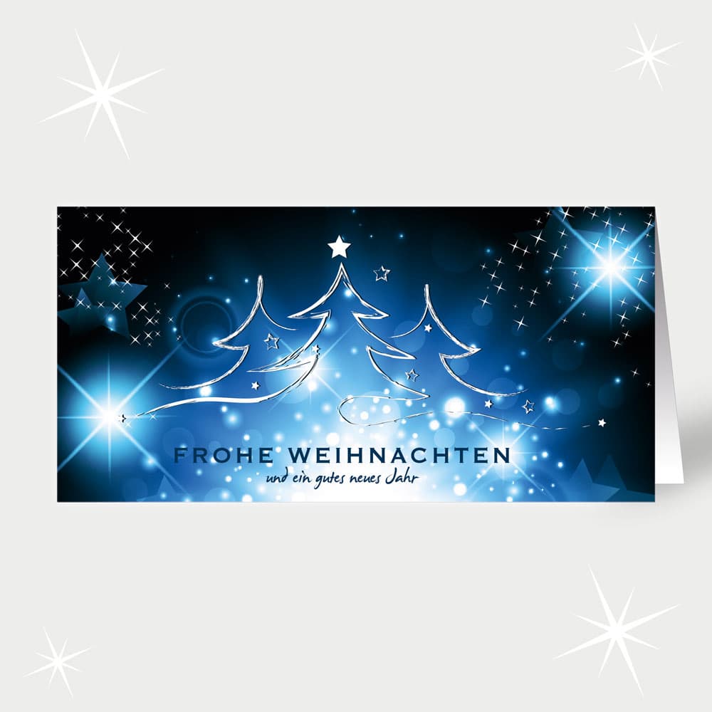 Blauer Festtagsglanz