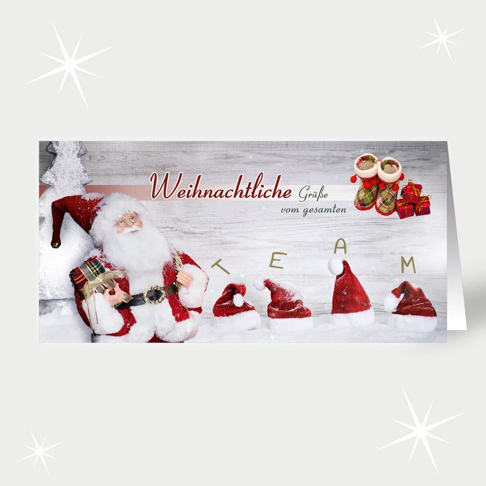 Der Weihnachtsmann grüßt