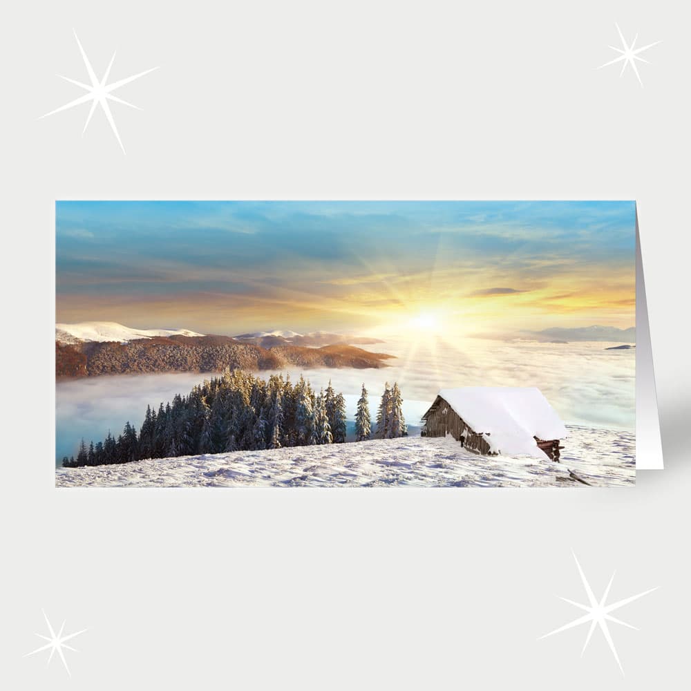 Morgenstimmung mit Hütte