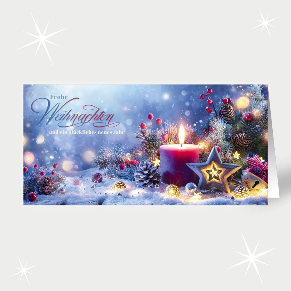 Lichtermeer im Schnee