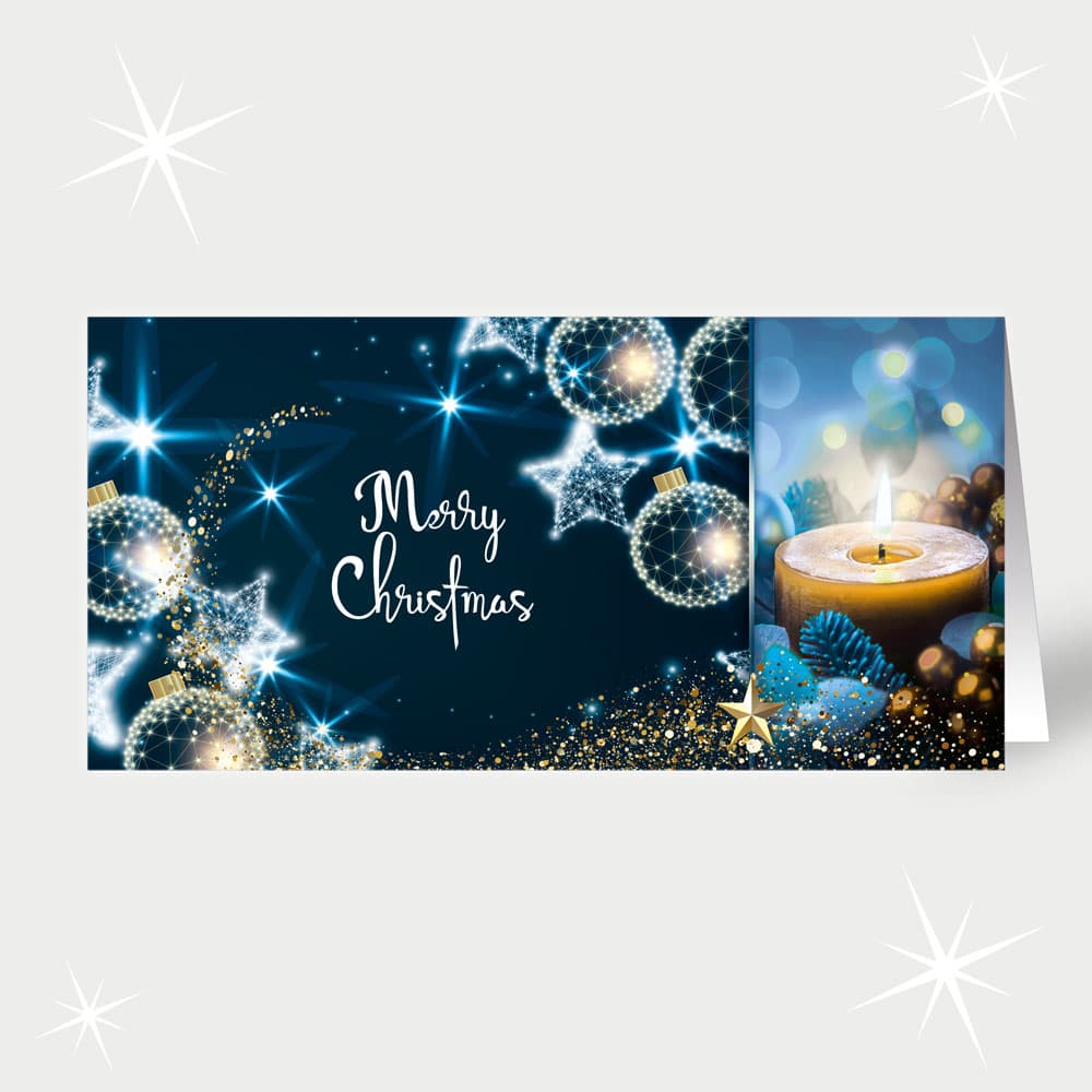 Blaue Lichterexplosion