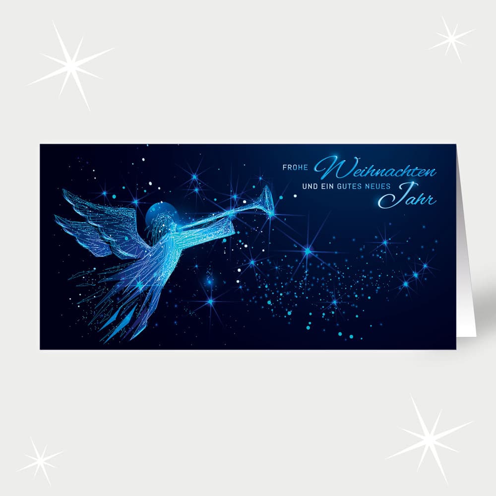 Weihnachtsengel in Blau
