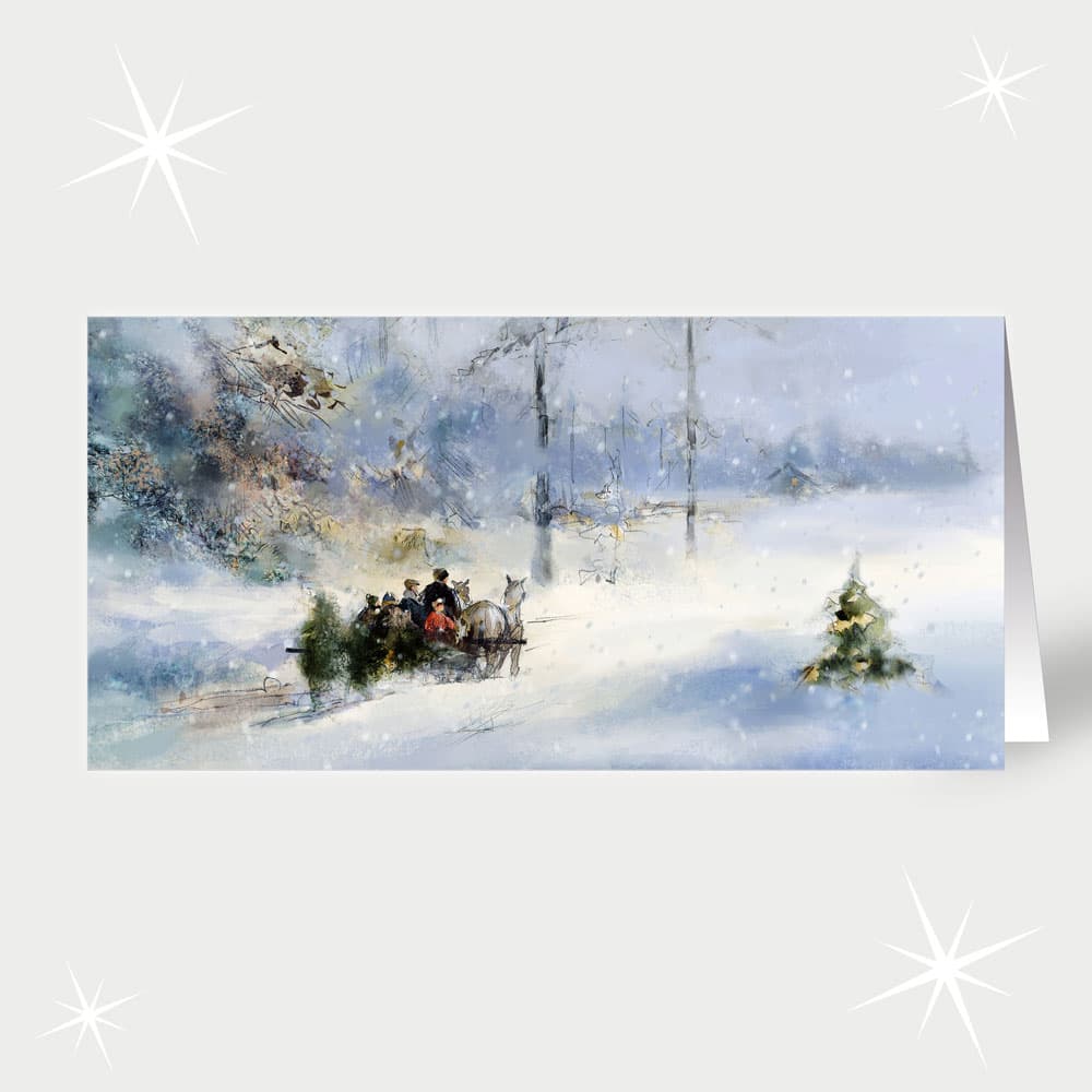 Kutschenfahrt im Schnee