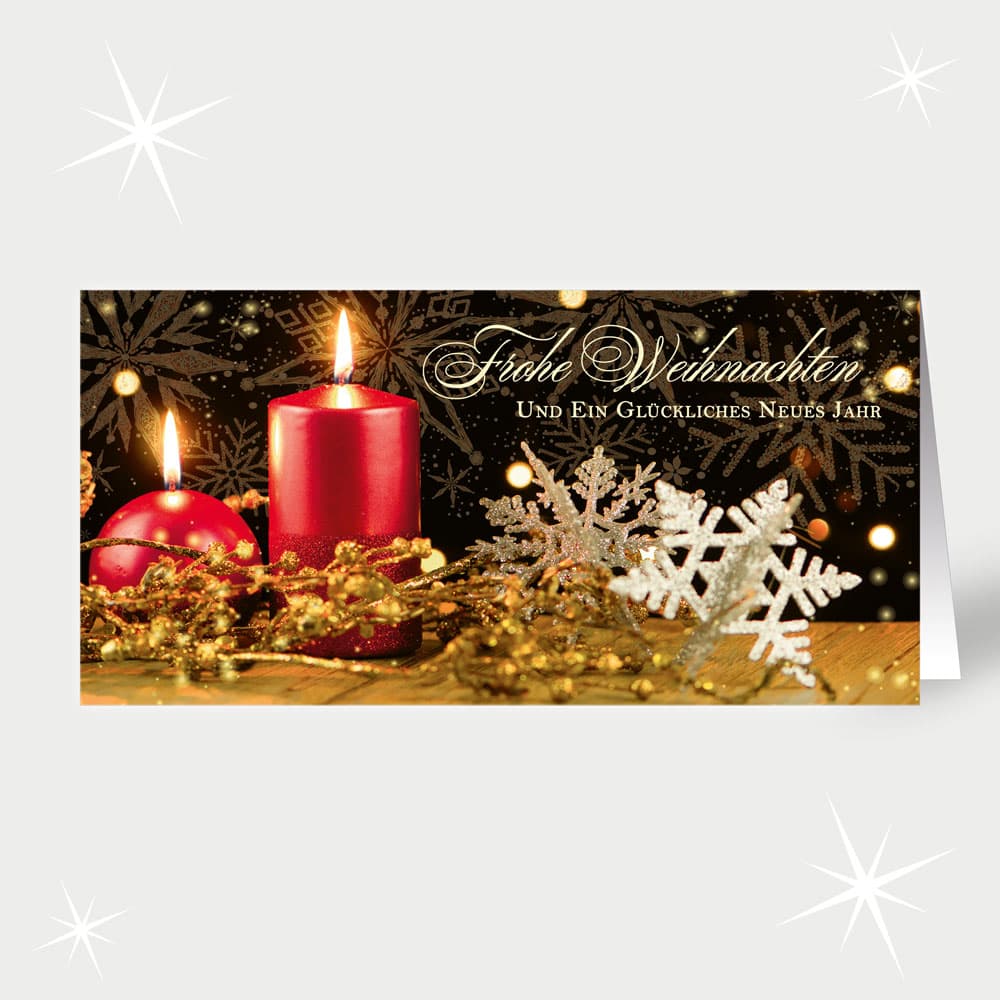 Goldene Weihnachtssterne