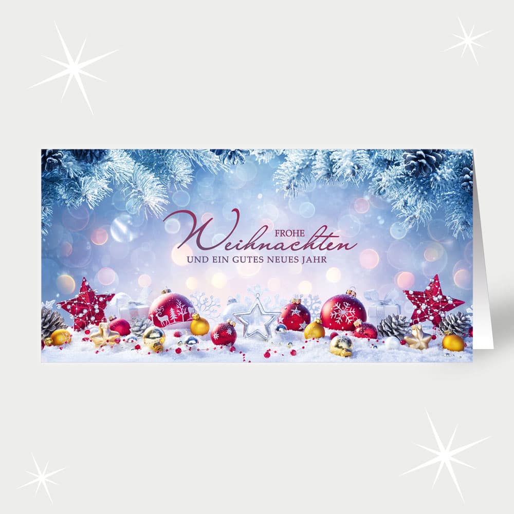 Sanfter Schneeschmuck