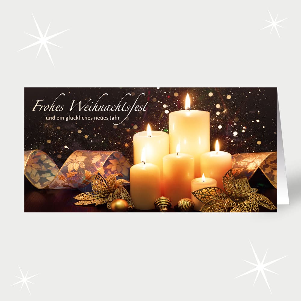 Leuchtende Goldschleife