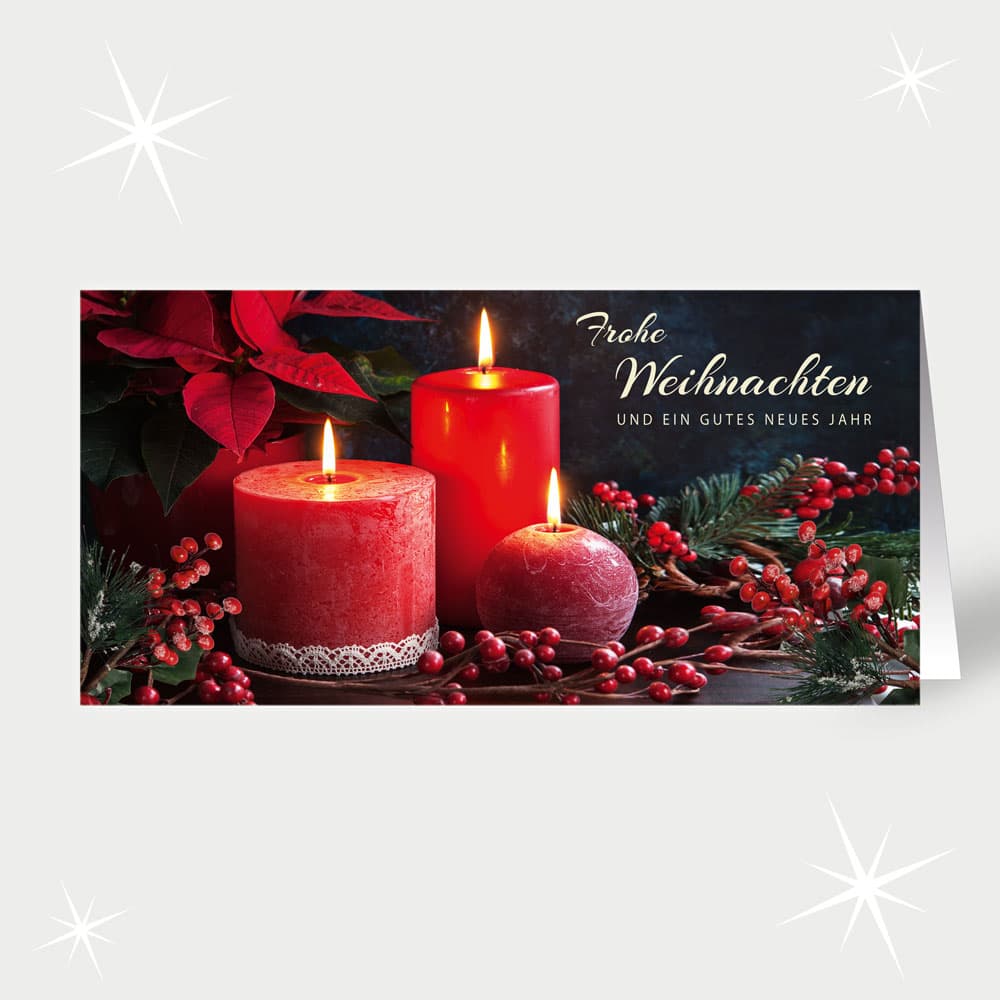 Schimmernde Weihnachtsbeeren