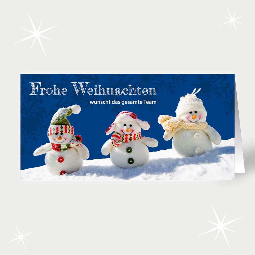 Schneemannfreude im Schnee