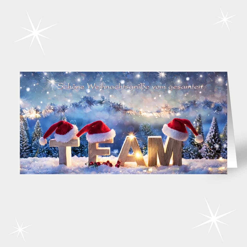 Winterliche Teamgrüße