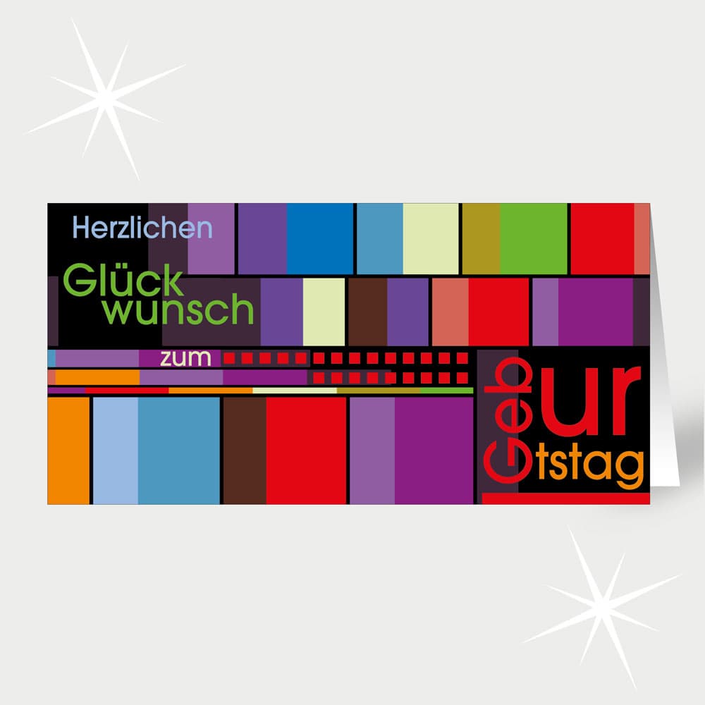 Farbenfrohe Glückwünsche