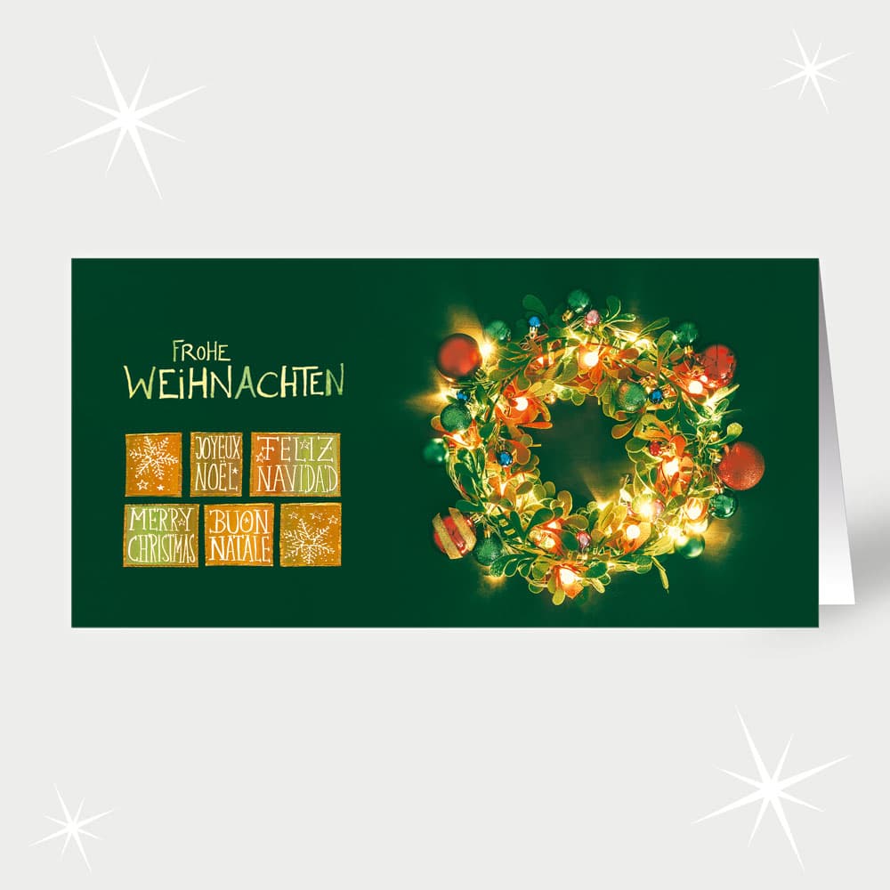 Strahlender Adventkranz