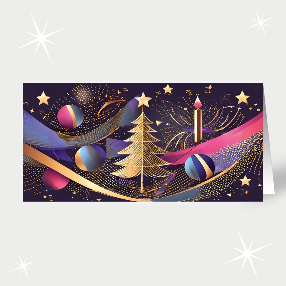 Weihnachtsfantasie in Lila