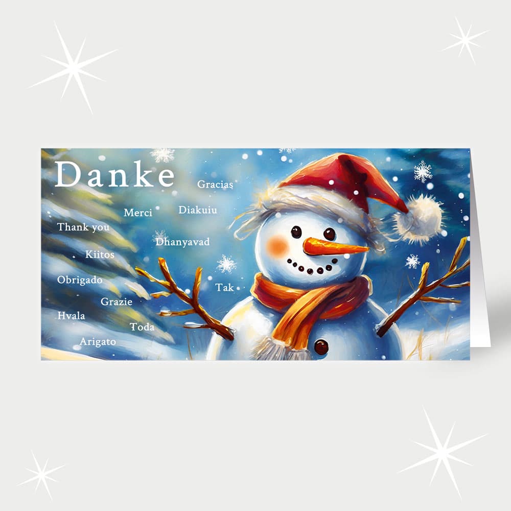 Schneemannsdank