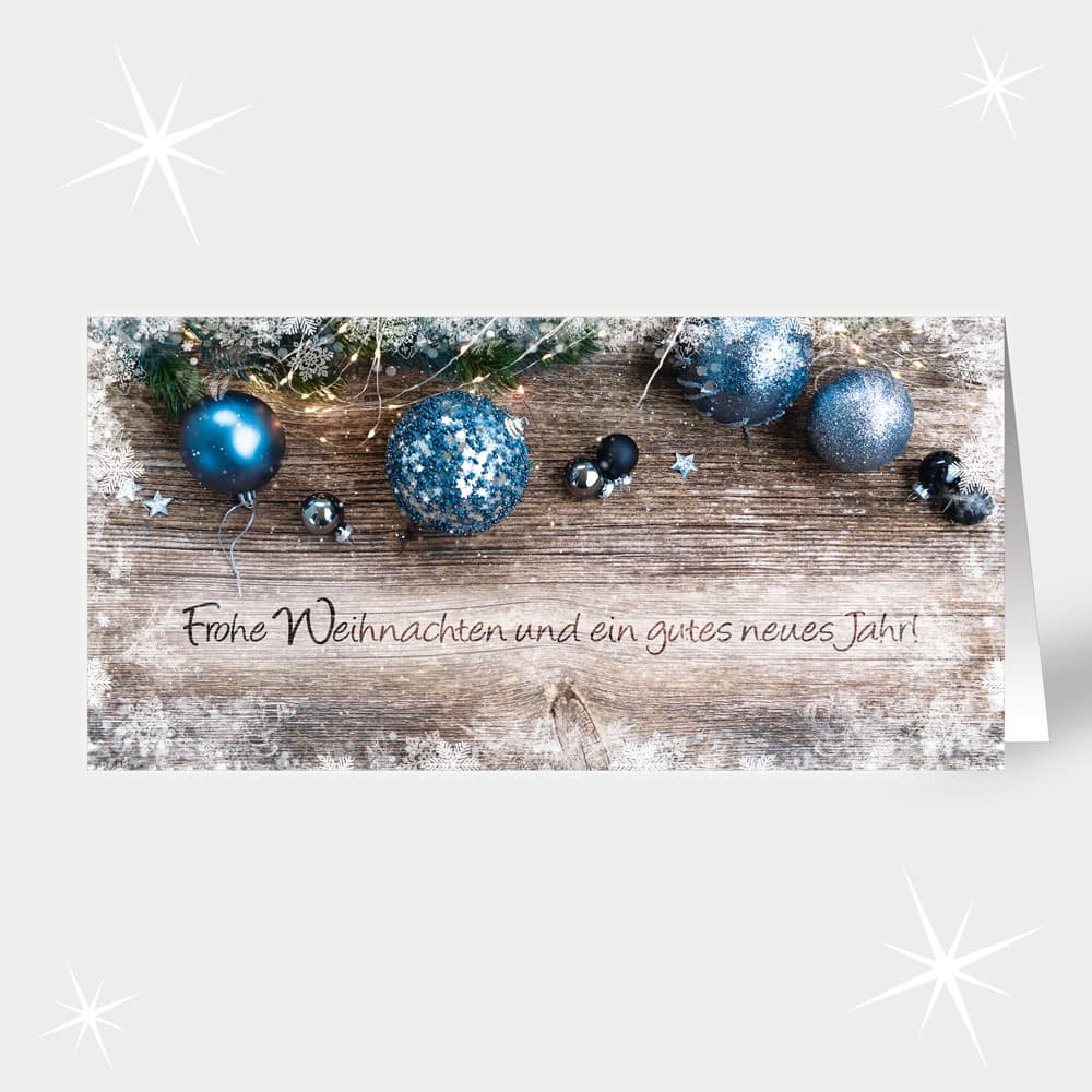 Blauer Kugelschmuck