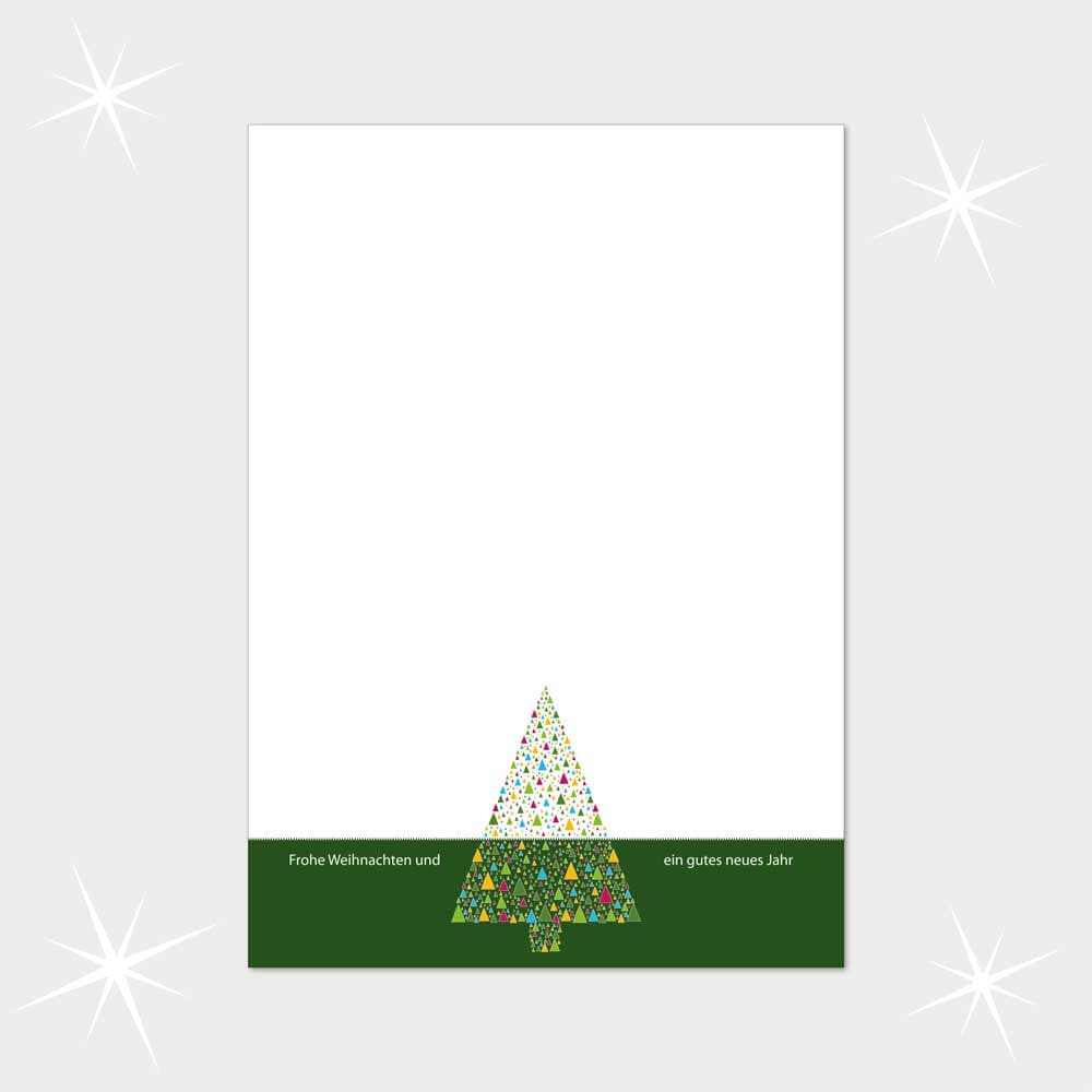 Bunter Dreiecks-Tannenbaum
