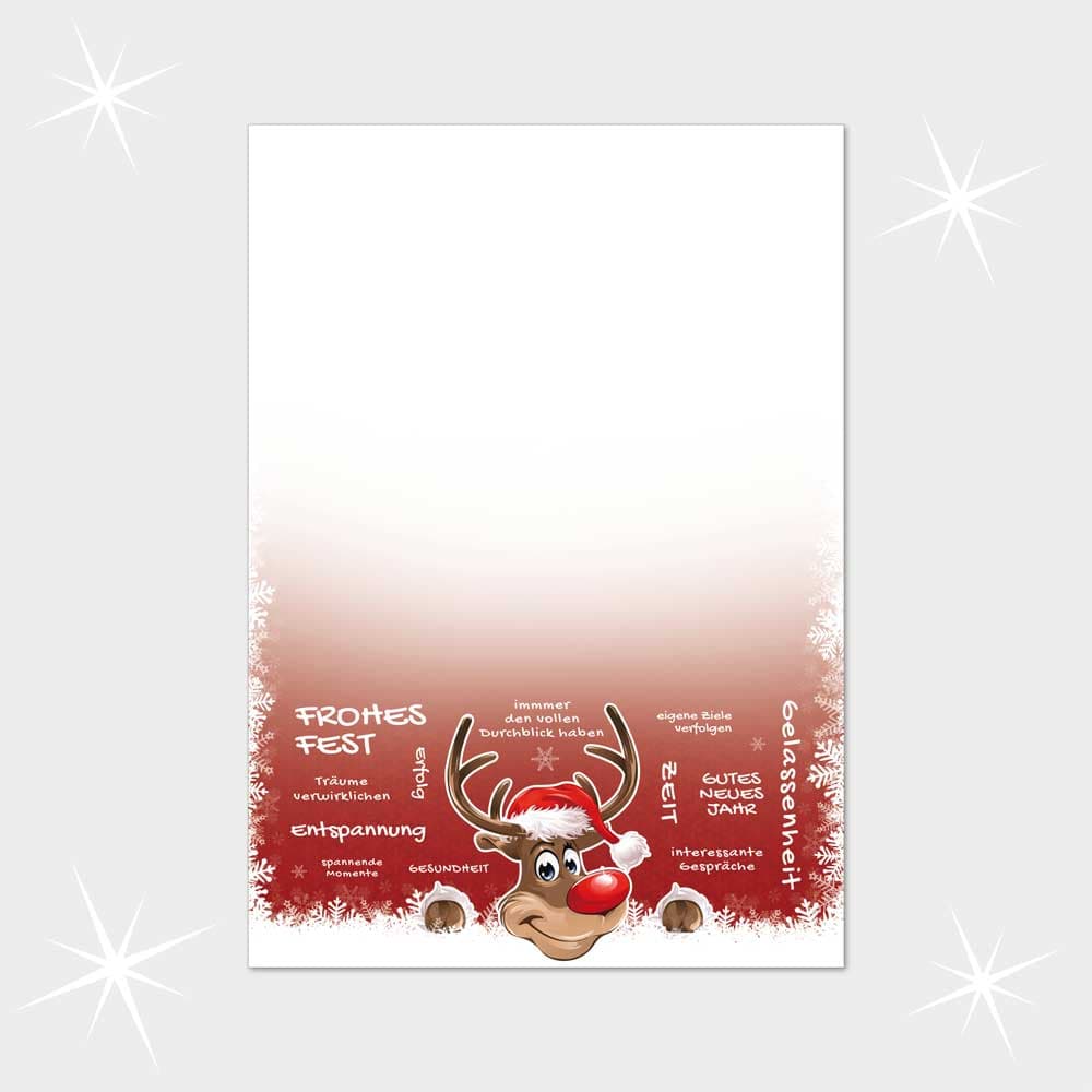 Rudolph mit guten Wünschen