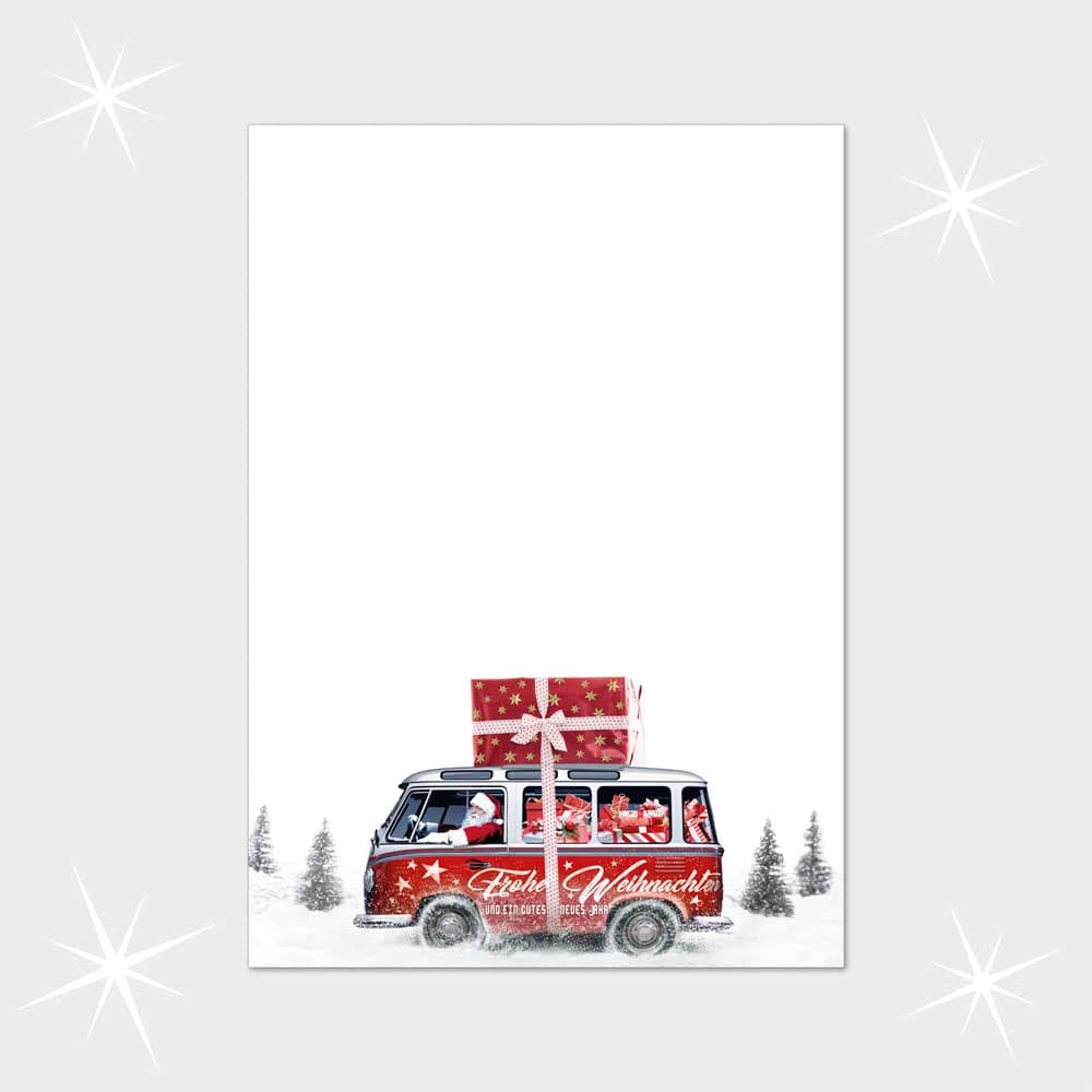 Weihnachtsbulli mit Geschenken