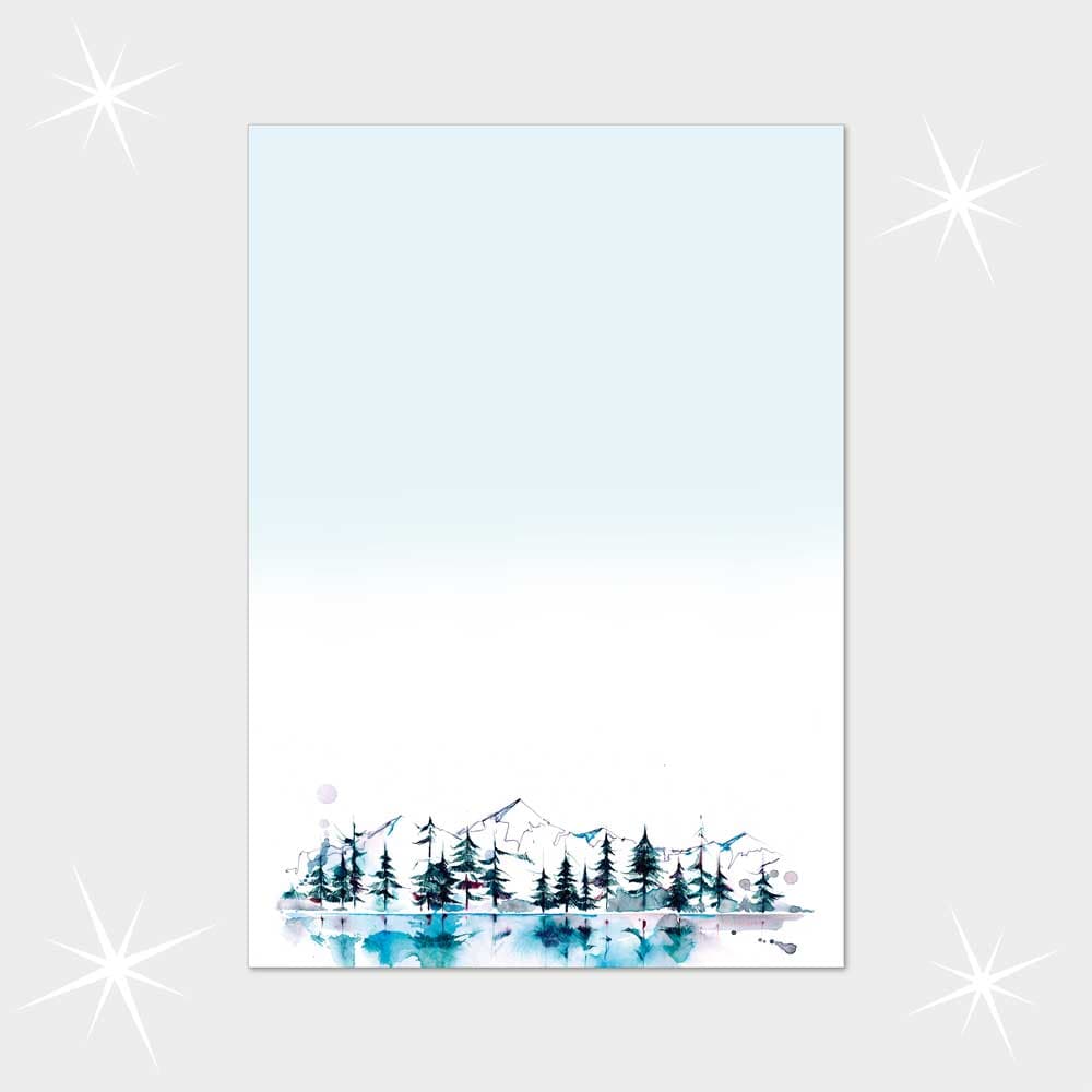 Winterwald am Bergsee