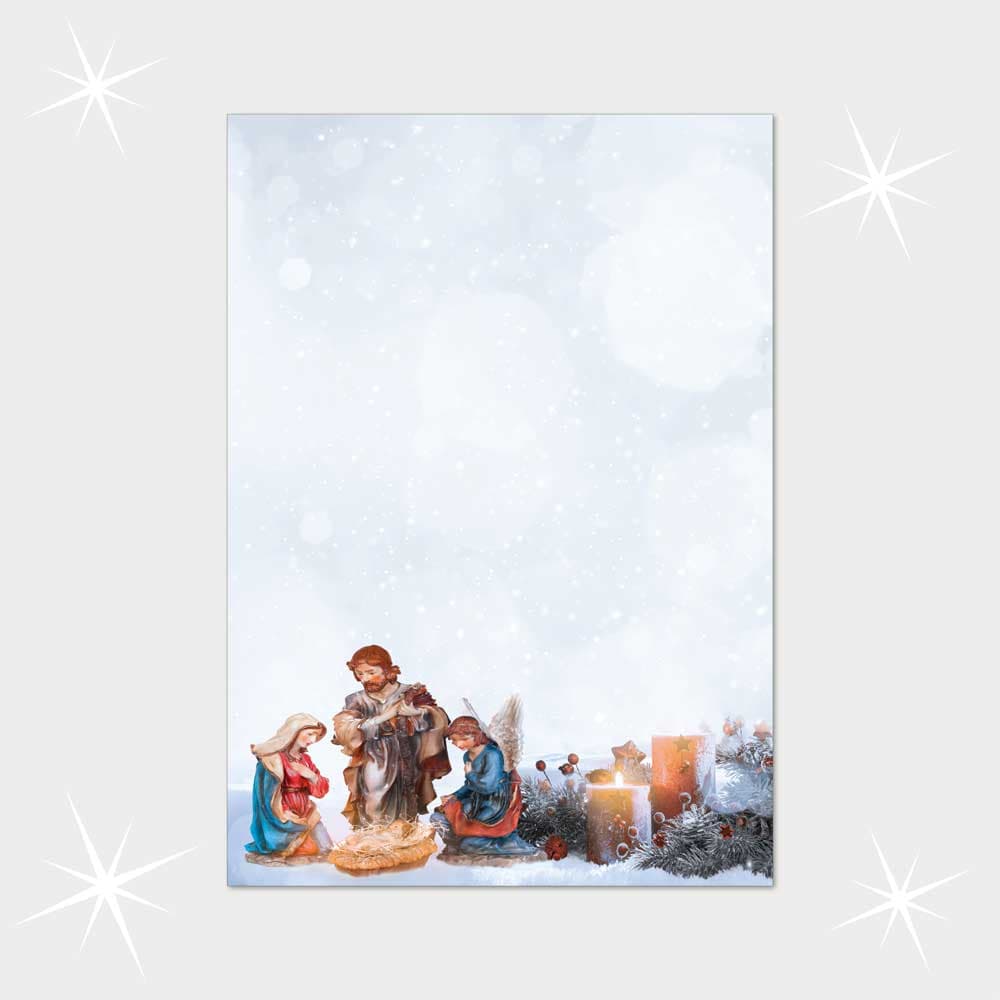 Heilige Familie im Schnee