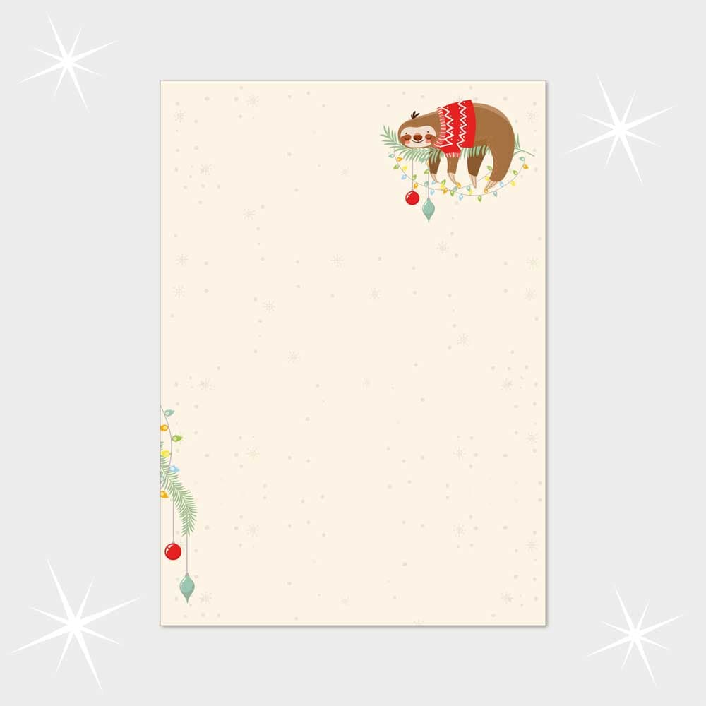 Faultier im Weihnachtspullover