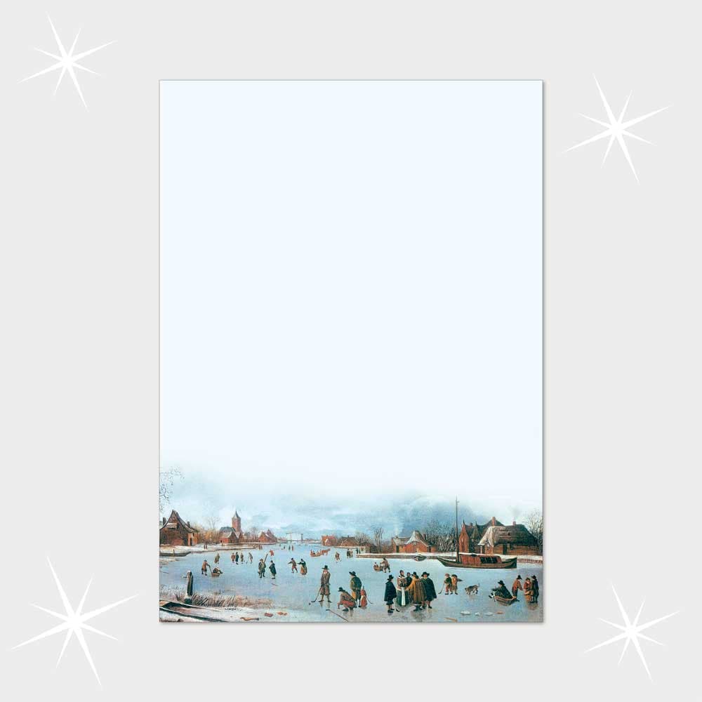 Eisvergnügen im Winterdorf