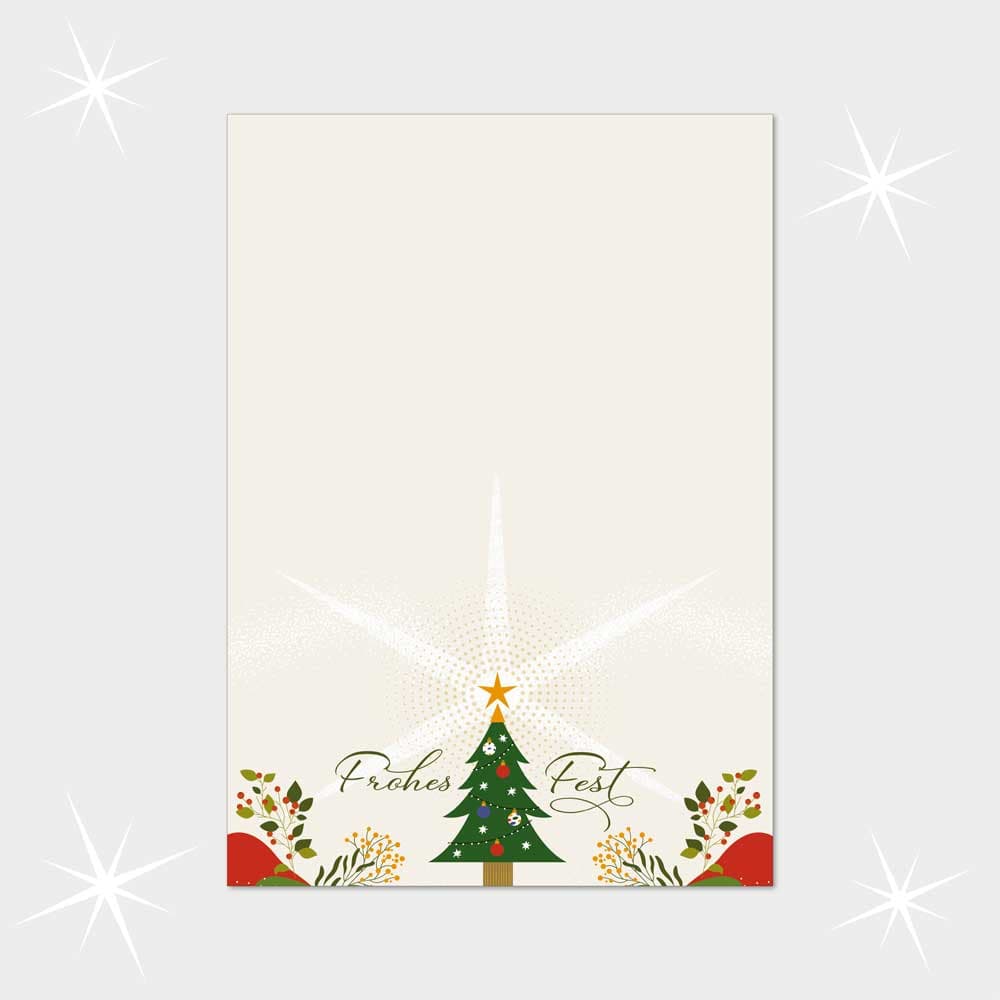 Festlicher Tannenbaum mit Stern