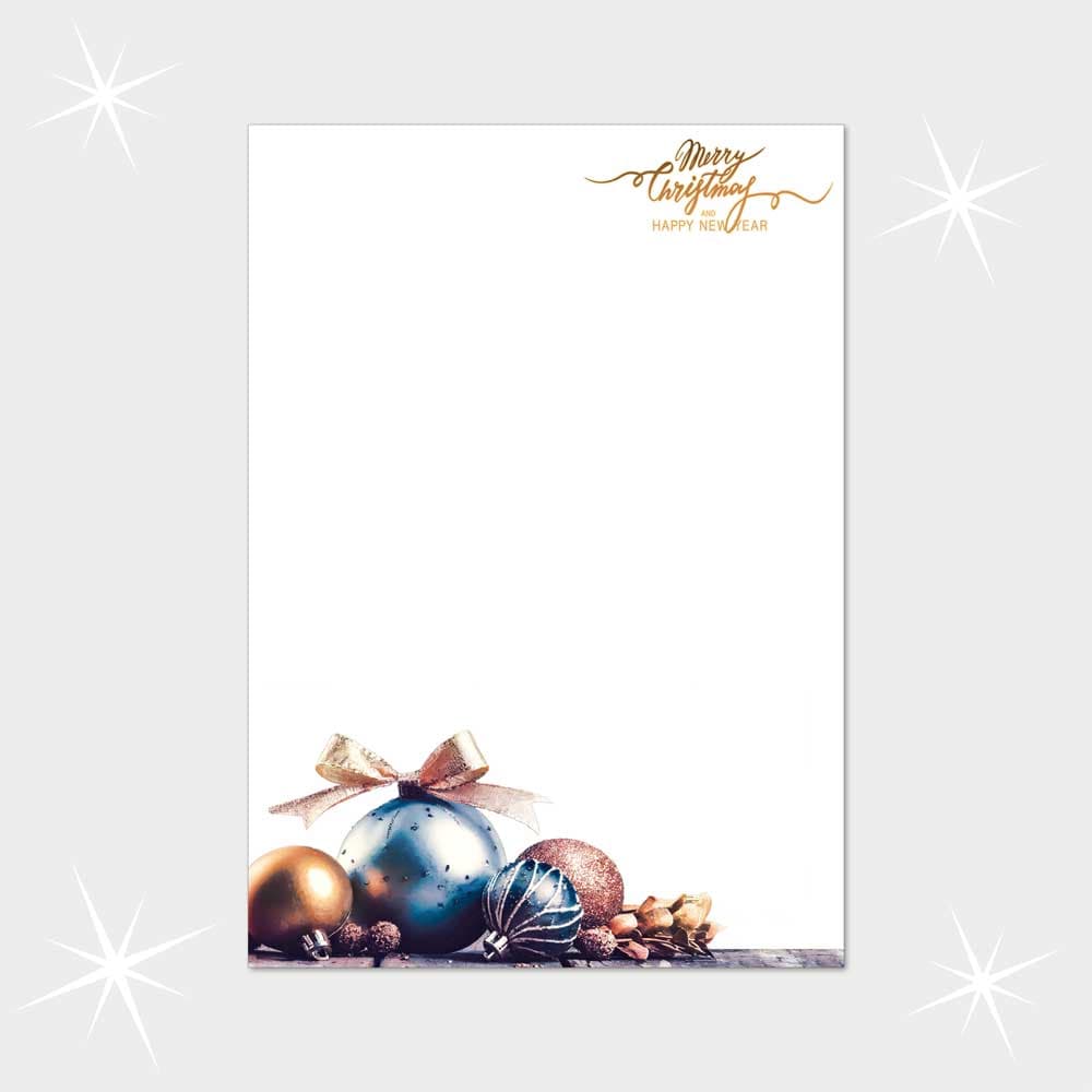 Christbaumkugeln in Blau und Gold
