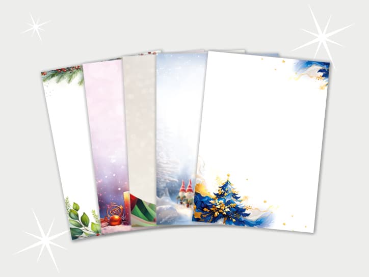 Weihnachtsbriefpapiere